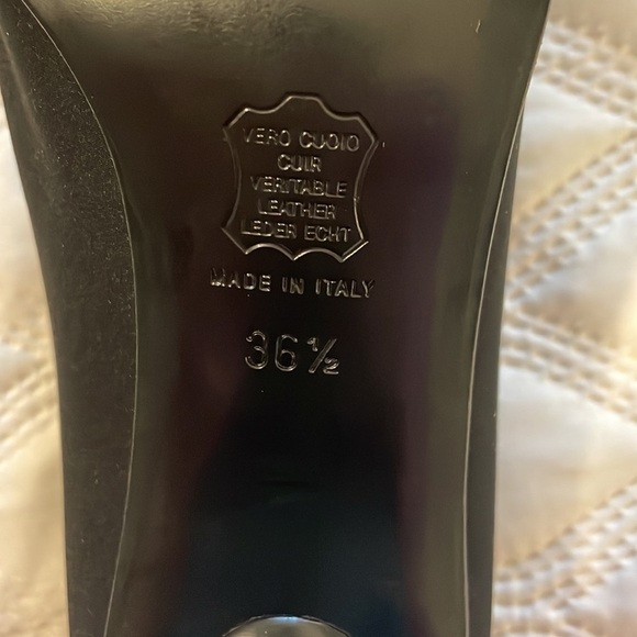 Lovely vintage Italian Maraolo black pumps size 36 1/2 (7 1/2) - Picture 8 of 12